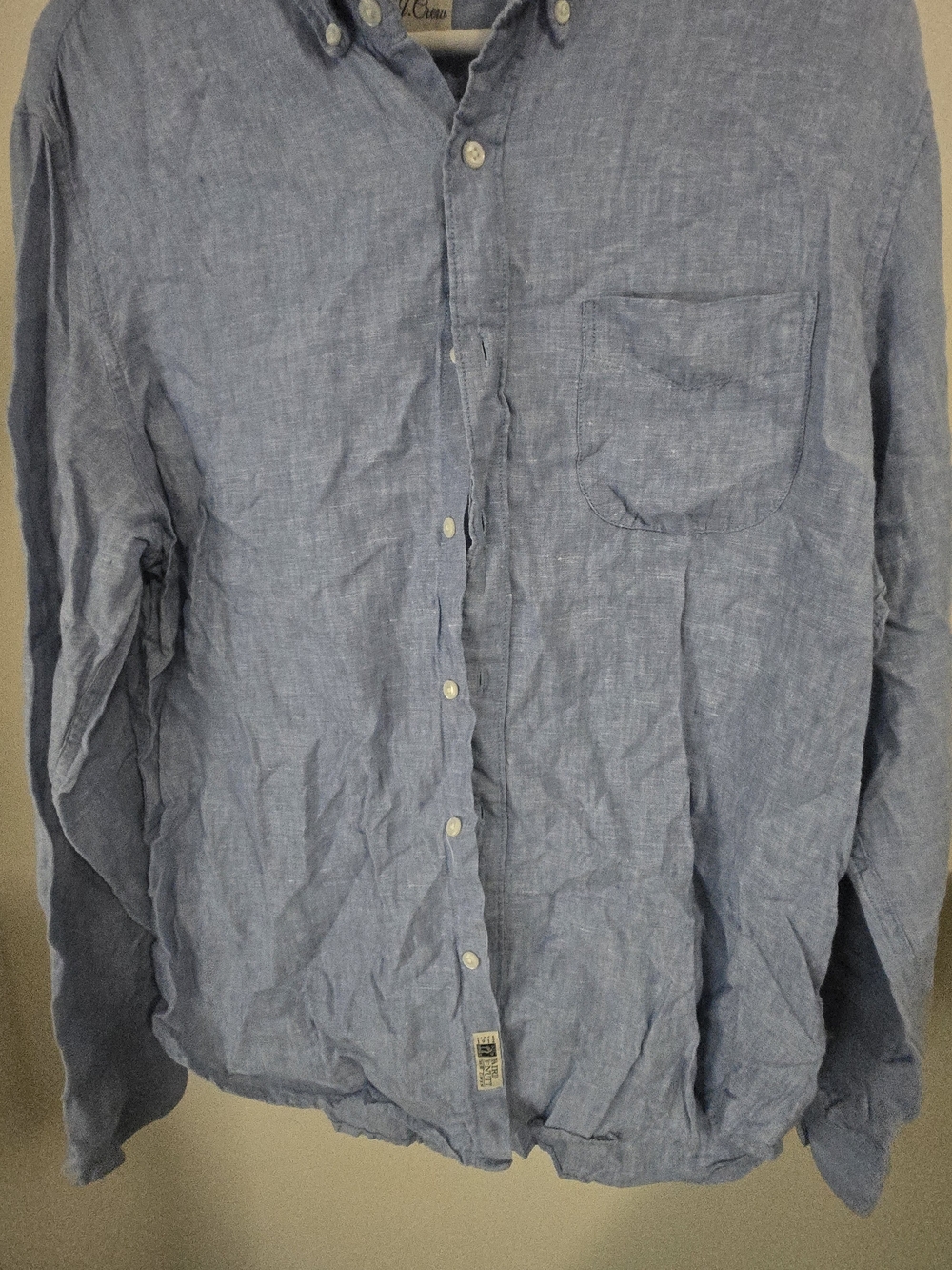 J Crew Linen Button-Down Shirt